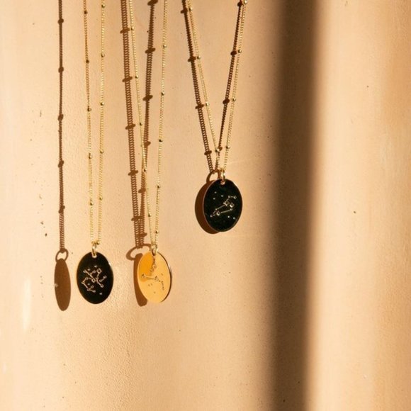 Leo Minimalist Zodiac Boho Charm GoldBead Necklace - Picture 5 of 13